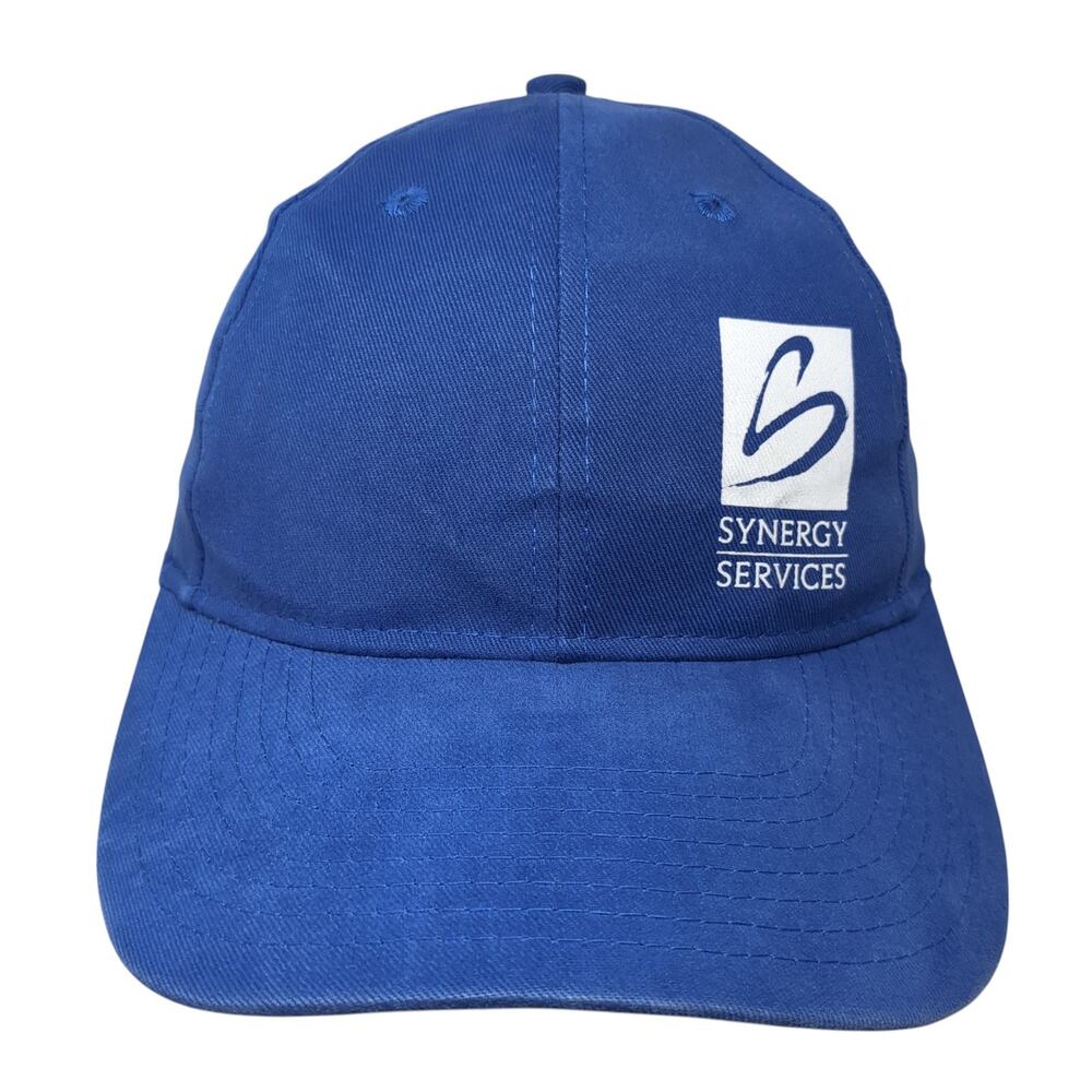 Synergy Services Strapback Baseball Cap Blue One Size Adjustable Vitronic
